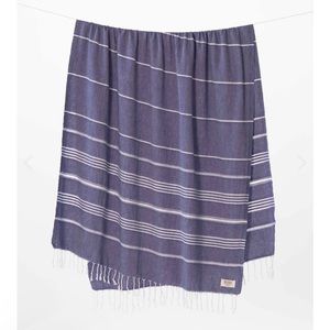 TEEMA Towel 100% Turkish Cotton Towel/Blanket Navy